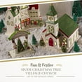 thumbnail image 2 of Spode Christmas Tree Miniature Village Figural Decoration, LED Lighted Village Set, Ceramic Holiday Decor & Dolomite Collectible, Charming Indoor Display Piece Decor (Church), 2 of 6