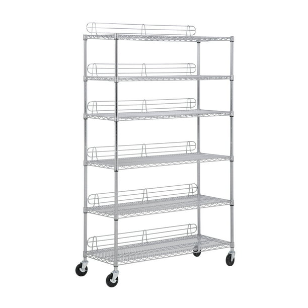 HoneyCanDo 6Tier HeavyDuty Adjustable Shelving Unit With 400lb