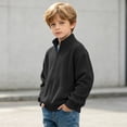 thumbnail image 2 of Hudaneo Kids Boys Fall Waffle Knit Full Zip Sweater Pullover Tops, 3-14 Years, 2 of 7