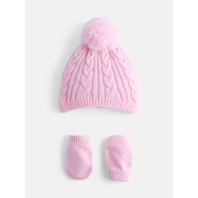Wonder Nation Pom Pom Beanie and Mittens Set photo 1