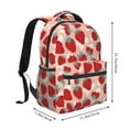 thumbnail image 2 of Disketp Red Strawberry Backpack for Men and Women - Lightweight Backpack Classical with Multi-pockets Casual Daypack for College Workplace Travel, 2 of 5