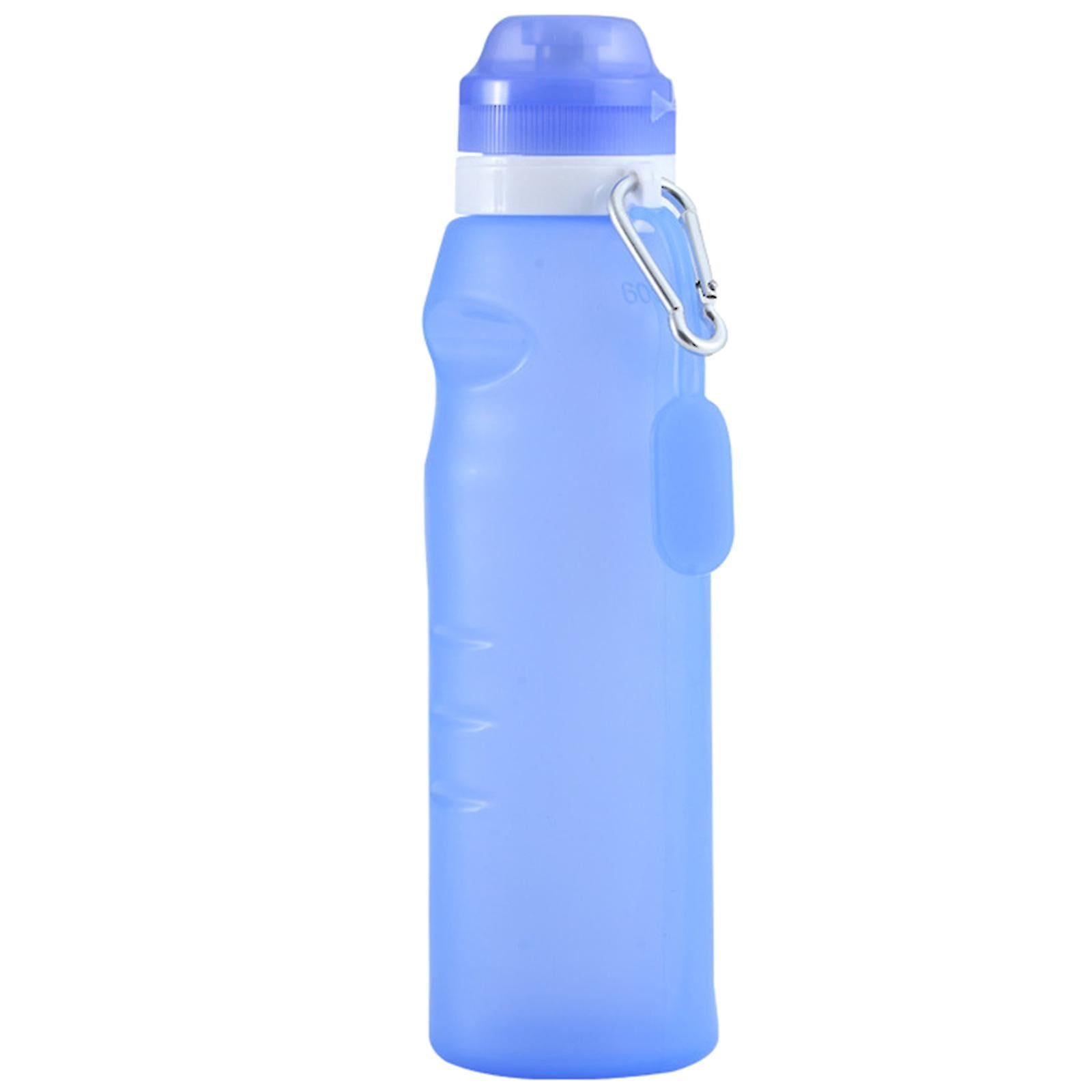 Silicone Portable Leakproof Sports Hiking Outdoor Water Bottle With Carabiner