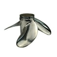 thumbnail image 4 of Propeller 11.6x11 for TOHATSU Outboard 3 Blades Stainless Steel Prop 13 Tooth RH 11.6x11, 4 of 4