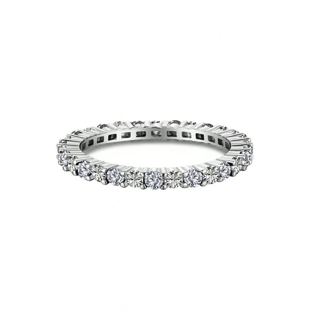 1pc Sparkle Sapphire CZ Engagement Ring Wedding Band For Women s925 Sterling Silver Promise Ring Eternity Ring Fine Jewelry Gift For Party Dating