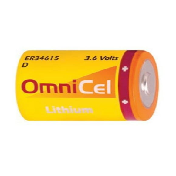 Omnicel Batterie au Lithium Primaire 3,6 Volts D 19000 mAh (ER34615 / LSH20 / LS33600)