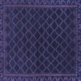 thumbnail image 1 of Ahgly Company Machine Washable Indoor Square Persian Blue Traditional Area Rugs, 6' Square, 1 of 4