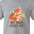 thumbnail image 4 of Inktastic My Yaya Loves Me Cute Fox Youth T-Shirt, 4 of 5