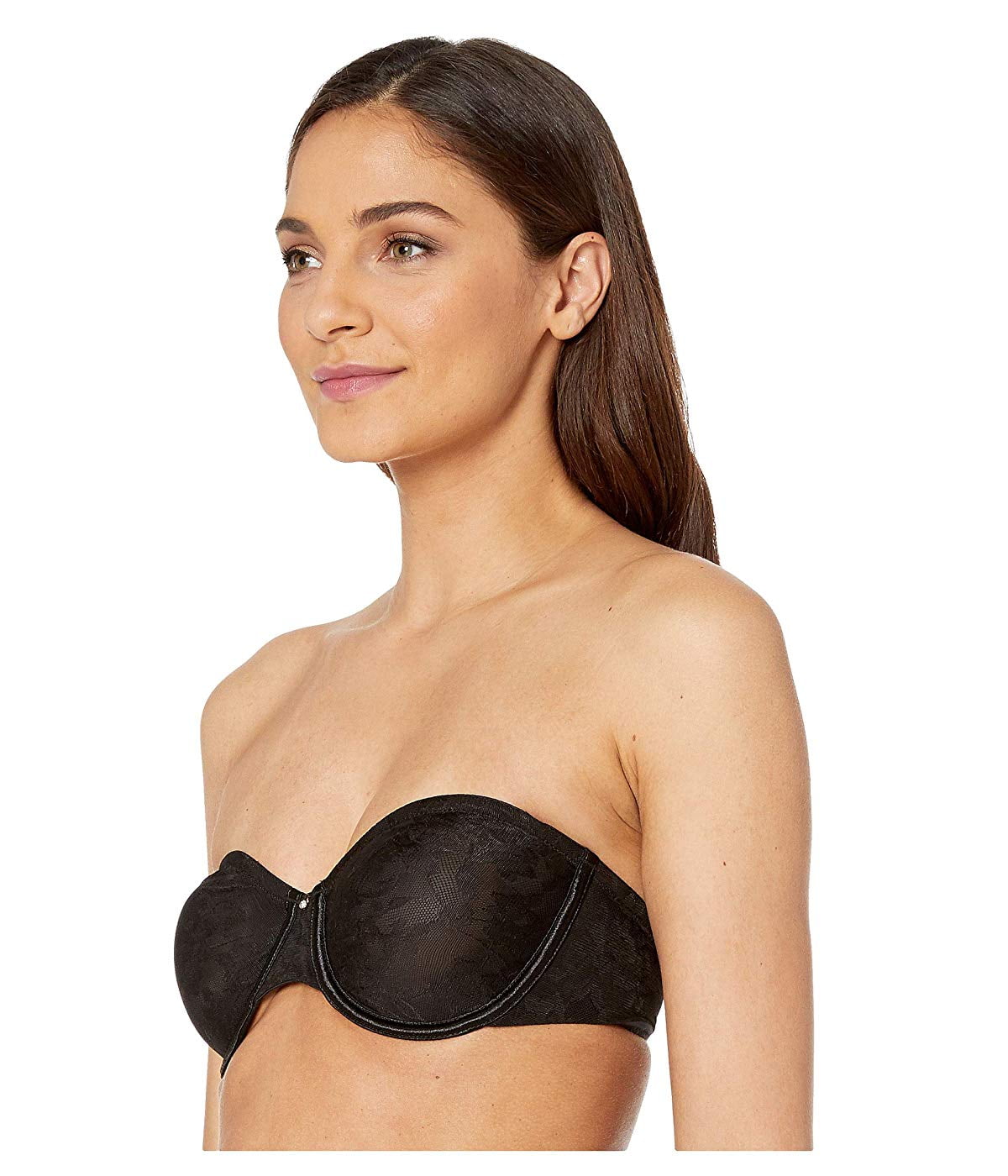 Details about   Le Mystere Lace Perfection Unlined Strapless Convertible Bra 36C Black NWT $65