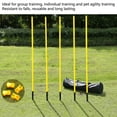 thumbnail image 3 of Publicaciones de Agilidad, Capacita de fútbol Publicaciones de de Agilidad Desmontables Amarillo Ajustable Para Al Aire Libre, 3 of 7