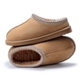 thumbnail image 2 of Zapatillas Gdazzio para mujer, fuzzy, acogedoras, cortas, color albaricoque, 2 of 8