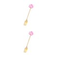thumbnail image 3 of Transemion 1/2/3/5 Cartoon Adorable Restaurant Hotel Tableware Portable Washable Stainless Steel Stirring Mixing Dinnerware Cake Flatware Candy Fork Pink 2PCS, 3 of 6