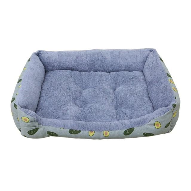 Washable Pet Bed for Cats Soft Breathable Rectangular Sleeping Mat Durable - Indoor Cushion