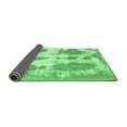 thumbnail image 2 of Ahgly Company Indoor Rectangle Abstract Emerald Green Modern Area Rugs, 8' x 12', 2 of 4