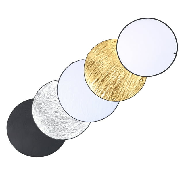 Gold Silver White Black Reflector, Durable Simple Portable 5 In 1 Light Reflector With Storage Bag For Indoor For Portrait Photography For Outdoor