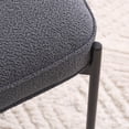 thumbnail image 5 of YOUNIKE Vanity Stool, Makeup Stool, Modern Soft Boucle Furry Ottoman Footrest, Dark Gray, 5 of 11