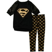 Supergirl Girls' Sweatshirt Legging Set