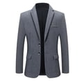 thumbnail image 1 of Traje de hombre de mediana edad de otoño e invierno, traje casual acolchado para padre de hombre, abrigo para hombre, 1 of 3