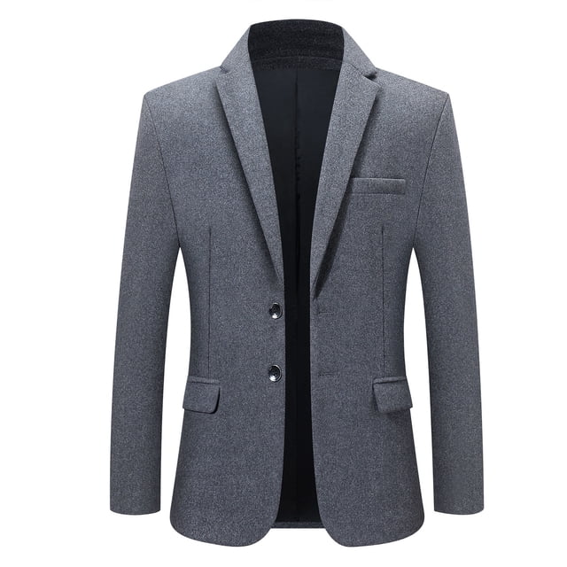 Traje de hombre de mediana edad de otoño e invierno, traje casual acolchado para padre de hombre, abrigo para hombre