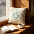 thumbnail image 3 of Decorative Square Throw Pillow 18"x18", Soft Pillows Boho Flower Throw Pillows for Living Room Bedroom Sofa Couch Cushion, 3 of 6