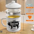 thumbnail image 2 of Envase de grasa para tocino PGYARD, 1,1 kg, esmaltado con colador, 1,4 L, 2 of 8
