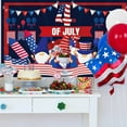 thumbnail image 5 of Darzheoy 4th of July Background Patriotic Backdrop for Photography Independence Day American Flag Stars and Stripes Balloons Backdrop Veteran Memorial National Day Party Decoration, 5 of 5