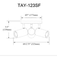 thumbnail image 3 of Dainolite 3 Light Spot Light in Matte Black, 3 of 3