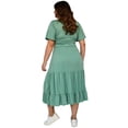 thumbnail image 3 of Vestido midi casual (talla extra), modelo 4285 (Menta) agua 40 Roman Fashion Vestido extra 4285, 3 of 6