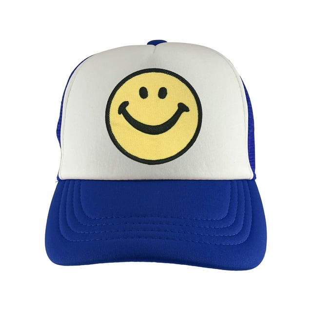 Gravity Threads Casquette de Camionneur Ajustable Sourire - Royal/blanc