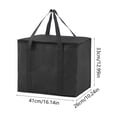 thumbnail image 4 of Yhmxh Bolsa térmica grande y bolsas térmicas para la compra, ideales para reparto de comida. Nevera plegable. Bolsas reutilizables para picnics con base rígida, cierre de cremallera, plegables y re, 4 of 6