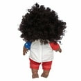 thumbnail image 4 of Black Baby Doll, Curly Hair Vinyl Baby Toy, Reborn 30CM Realistic Baby Doll with Hand-Painted Nails, Soft Body, Washable Mohair Hair, Photography Prop and Art Collection, Cute Lace Skirt, 4 of 9