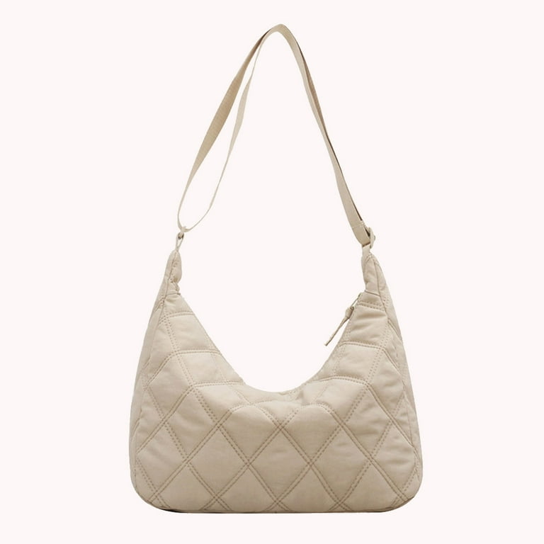 CHAMAIR Nylon Shoulder Bag Soft Large Capacity Cotton-padded Bag