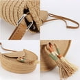 thumbnail image 2 of Summer Straw Crochet Beach Bag Woven Crossbody Boho Purse for Women Trendy, 2 of 6