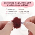 thumbnail image 2 of Uxcell 35-Pack Faux Fur Pom Poms, 1.2 Inch/ 3 cm Soft Fluffy PomPoms Balls Faux Rabbit Fur with Elastic Loop for DIY[Wine Red], 2 of 7