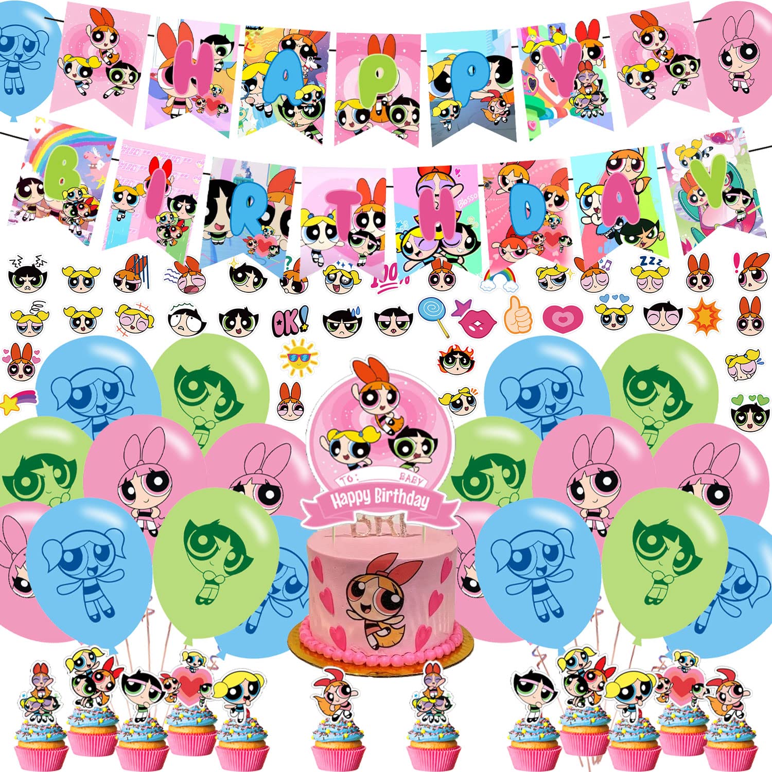 Powerpuff Girls Birthday Party Decorations ,Powerpuff Girls Birthday