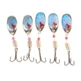 thumbnail image 2 of 5 uds señuelos de pesca Metal Jig cebos señuelo cuchara para lubina mi Cola Señuelos de pesca Spinnerbait, 2 of 8