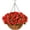 Red, variant on Artificial Faux Hanging Flowers Plants Basket Outdoors Spring Decoration, Fake Silk White Bougainvillea in Pot Planter for Porch Outside Home Indoor Garden Yard Patio Indoor