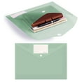 thumbnail image 2 of Plastic Envelopes 10 Pack A4 Letter Size Plastic File Folder With Label Pocket Plastic Envelopes With Closure Plastic File Folders Plastic Envelopes For Documents, 2 of 9