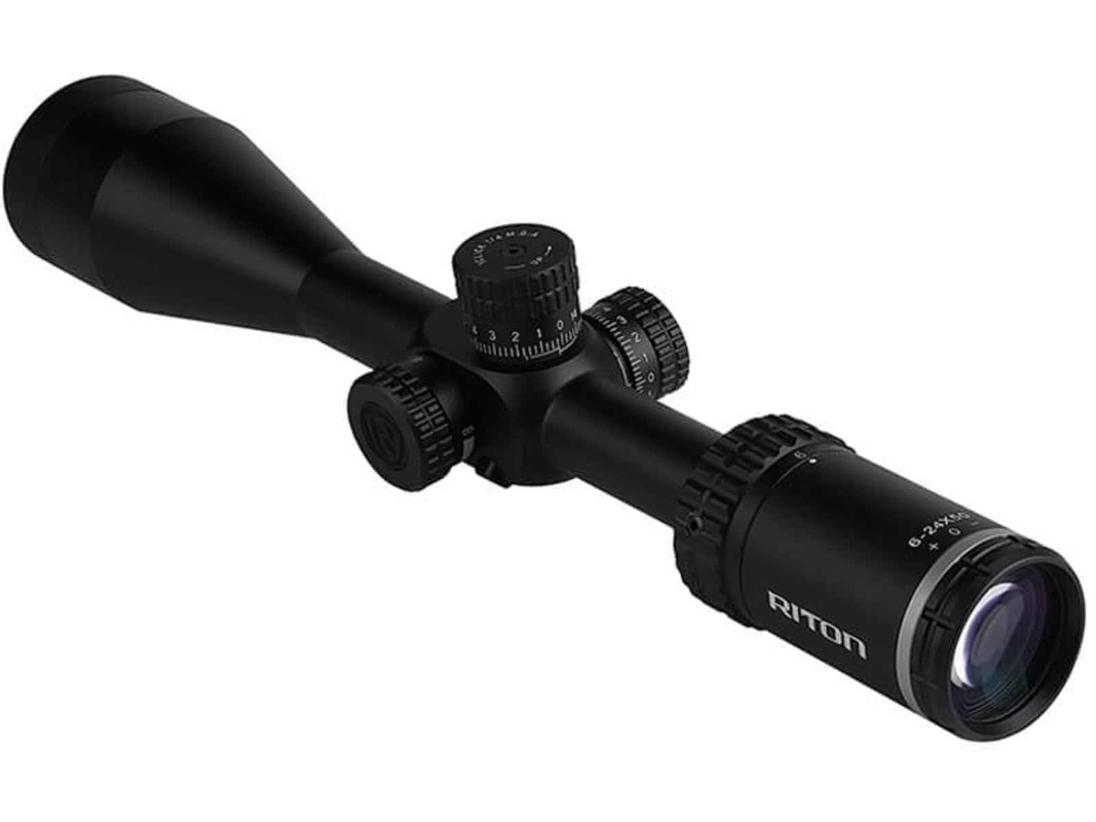 Riton Optics 1 Conquer 6-24x50mm Rifle Scope, 1in Tube, First Focal Plane, MPSR MOA Reticle, Black, NSN #