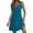 Dark Blue, variant on Summer Dresses for Women V Neck Sleeveless Sundress Casual A-Line Beach Mini Dress with Pockets