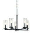 thumbnail image 2 of Mid Century Modern Industrial Five Light Chandelier-Black Finish Bailey Street Home 147-Bel-4187323, 2 of 8