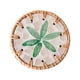 thumbnail image 2 of Posavasos de ratán hecho a mano, portavasos de té, tapete decorativo bohemio, mantel individual para manualidades Verde, 2 of 9