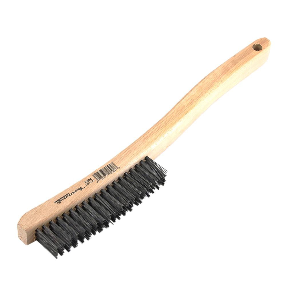 Brass with Wood Handle 7-3/4-Inch-by-.006-Inch Forney 70490 Wire Scratch Brush 