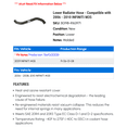 thumbnail image 2 of Lower Radiator Hose - Compatible with 2006 - 2010 INFINITI M35 2007 2008 2009, 2 of 2