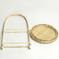 5X Bamboo Weaving Wicker Baskets Dish Handmade Home Decoration Storage