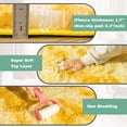 thumbnail image 5 of ASPILLOW Fluffy Area Rugs for Living Room, 4x6 Non Skid Shaggy Carpets for Bedroom, Dorms, Rooms, Home Decor,Tie-dye Yellow, 5 of 6