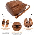 thumbnail image 4 of Sunyuer Daily Use Backpack Purse for Women PU Leather Travel Back Pack Fashion Multipurpose Design Shoulder Bags Handbag, 4 of 8