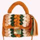 thumbnail image 5 of Bolso de mano de noche para mujer bolso colorido para fiesta de boda bolso Hobo hecho a mano creativo, 5 of 5