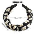 thumbnail image 2 of Unique Bargains 1 Pcs Leopard Pattern Knotted Headbands Women Hairband Hair Hoop Black, 2 of 7