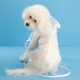 thumbnail image 2 of Chubasquero transparente impermeable para perros de primavera y verano, impermeable para perros pequeños, ropa para mascotas, 2 of 6