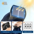 thumbnail image 5 of Kicctian 9FT Patio Umbrella with Solar LED Lights, Outdoor Market Parasol with 8 Sturdy Ribs, 30° Dual Tilt & Easy Crank Handle, for Garden, Balcony or Terrace,Dark Blue, 5 of 8